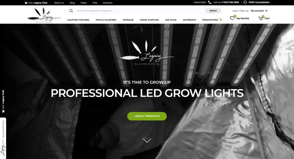 Landing page